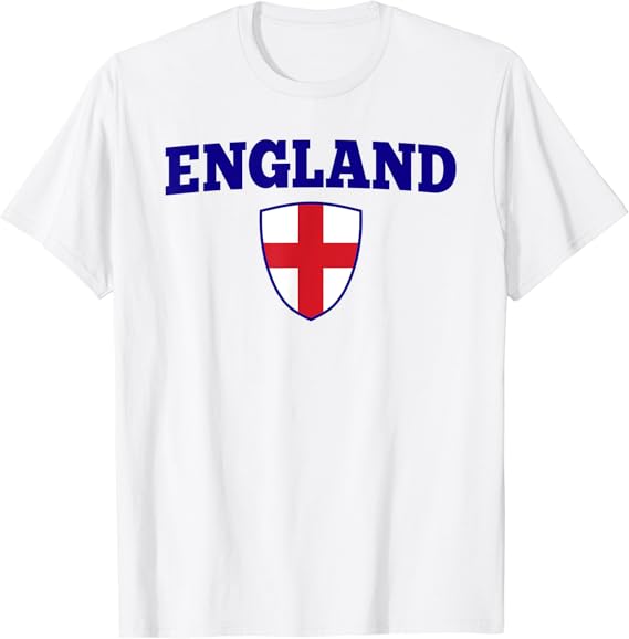 England Flag Badge Soccer Football England Fan England TShirt Amazon